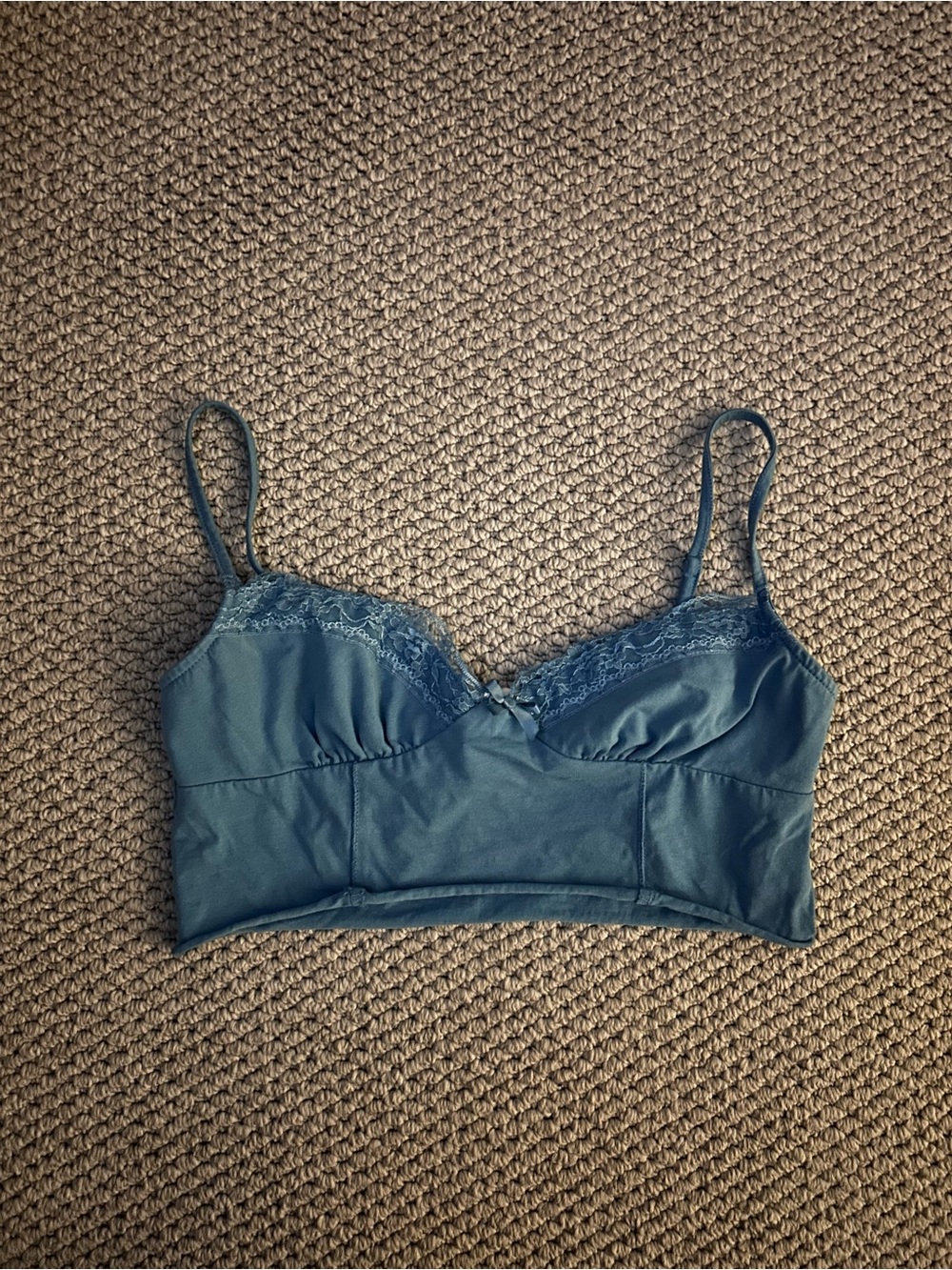 Princess Polly Blue Lace Bralette